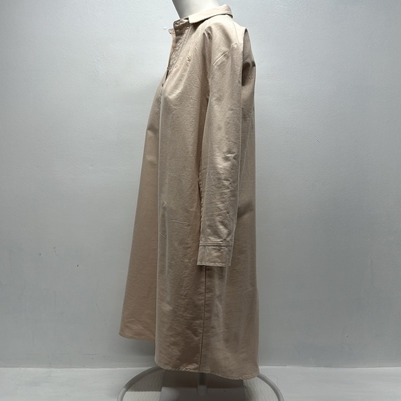 Pomander Place Tuckernuck Polly Dress Mini Collared Button Down Tan Brown Medium - Picture 7 of 10